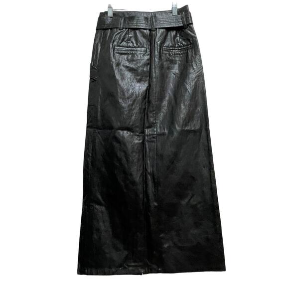 Rails Edem Skirt Black Faux Crinkle Leather Women's Size XXS New With Tags - Picture 3 of 12